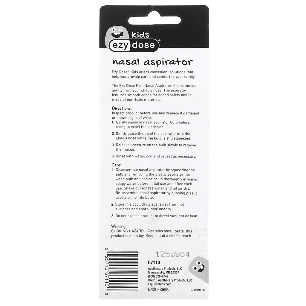 Children's Nasal Aspirator, 1 ea