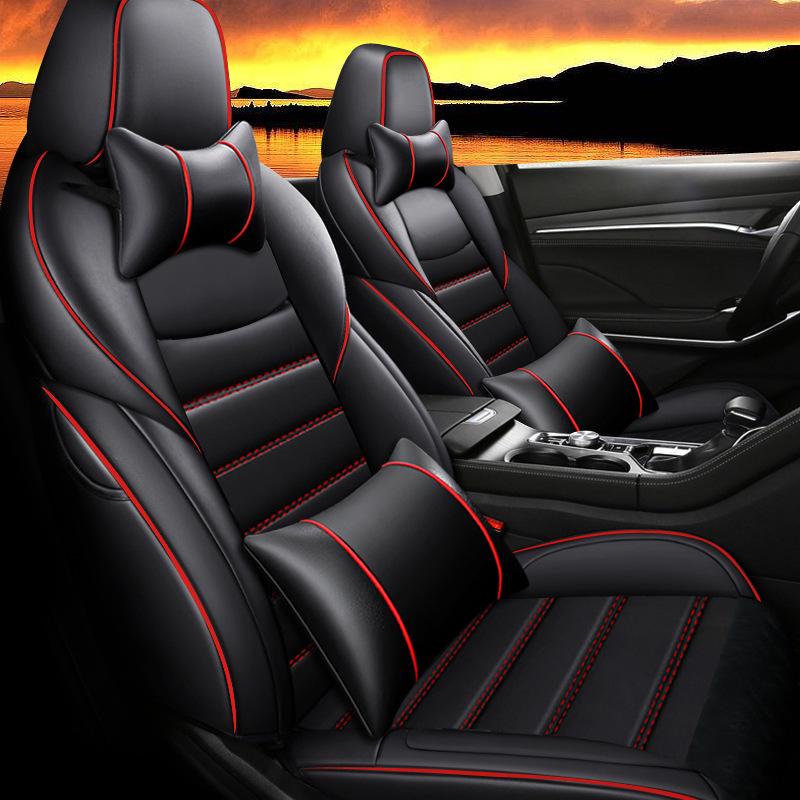 HMGJ Custom Leather Seat Cover for Changan CS75: Full Wrap, Sports Design, All-Season Use