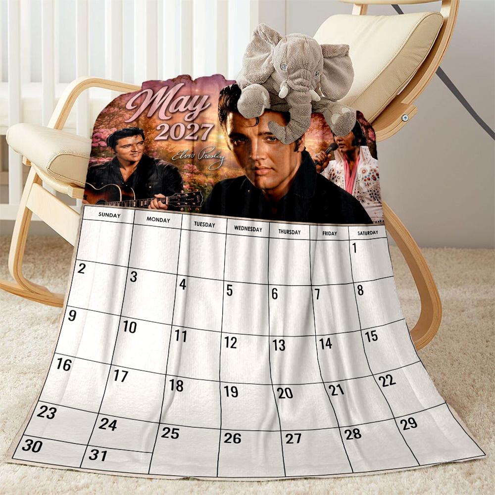 Love Tender: Elvis Presley's Legacy Blanket Durable Comfort Great for Office Chair Couch Livingroom All-Season Use Modern Style