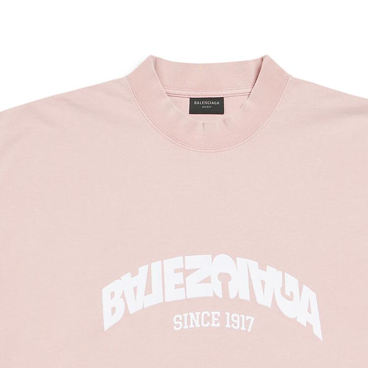 Balenciaga T Shirt Regular Fit Unisex Pink 764235TPVF95708