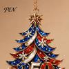 Customized Seasonal Ornaments 250 Anniversary USA Christmas Tree Ornament, 2D Acrylic 1776-2026 250th Holiday Commemorative Gifts Hanging Decoration,