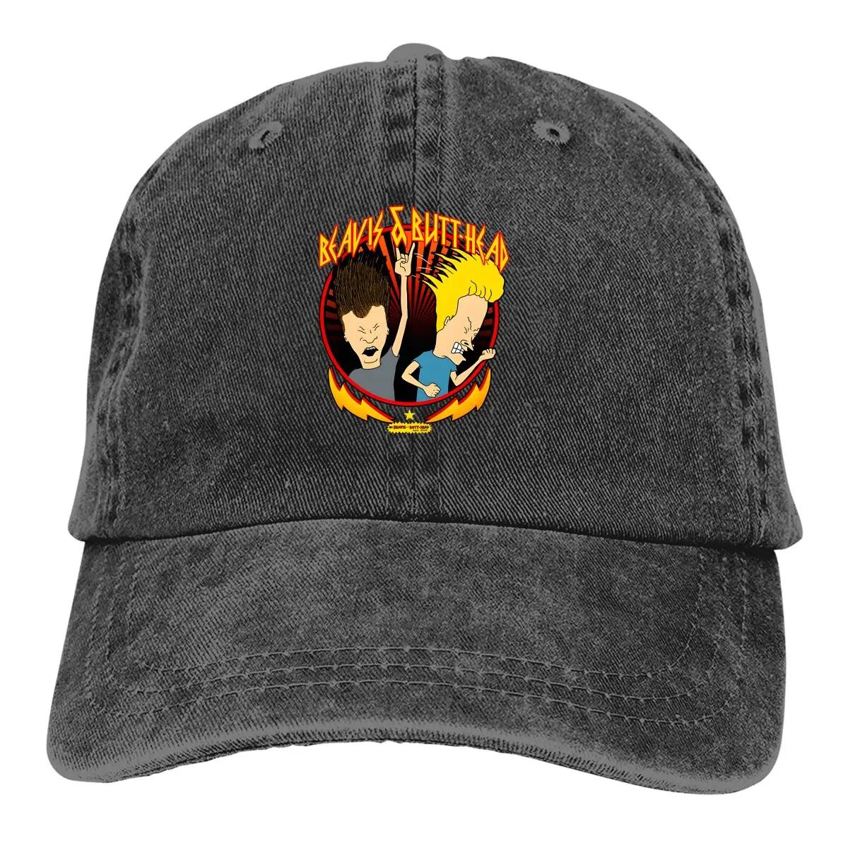 

Summer Cap Sun Visor Metal Colors Rock Out Hip Hop Caps Beavis and Butt-Head Cowboy Hat Peaked Hats Adjustable& 8Y