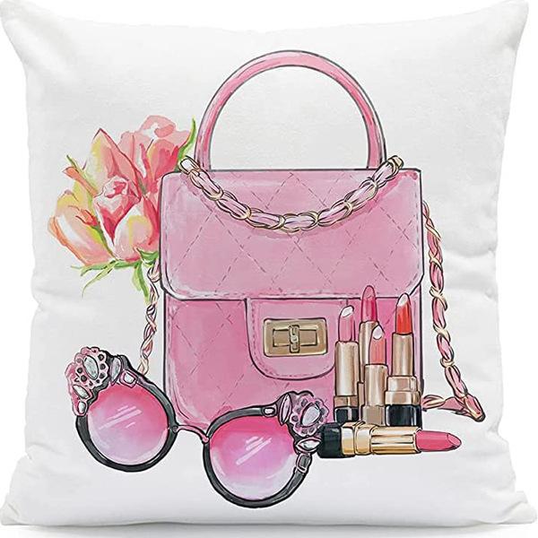 Perfume Bottle Pillow Cover Fashion Women'S Pet Home Sofa Car Ornament French Cushion Cover Premium Durable Quality