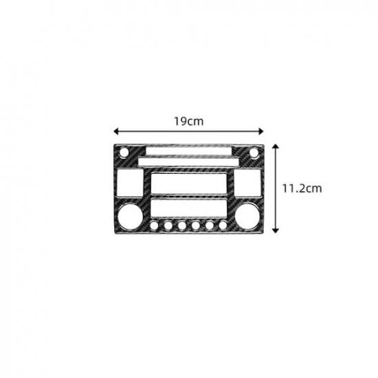Carbon Fiber Central Console CD Panel Cover Sticker For Nissan 350Z 03-05
