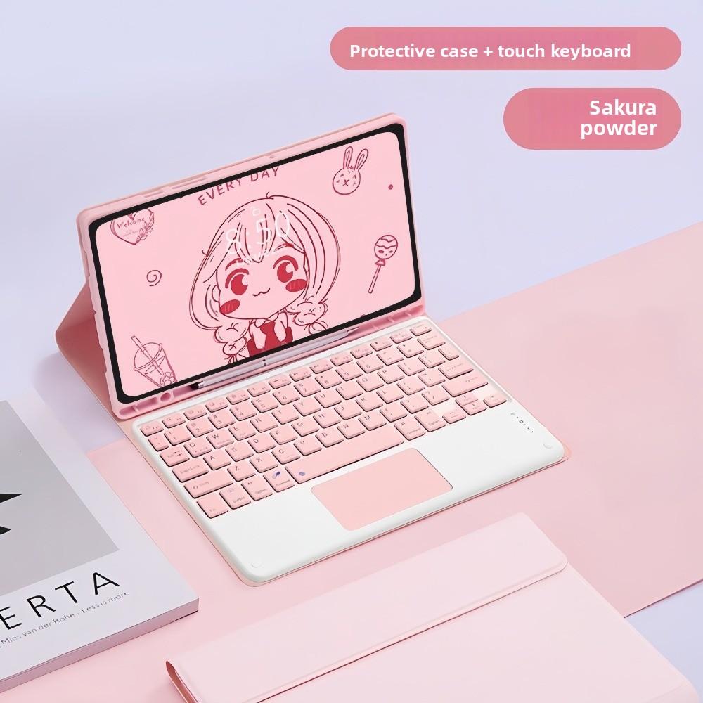 Leather Case for Samsung A9 Plus Tablet with Magnetic Keyboard and S Pen Slot Compatible S9FE