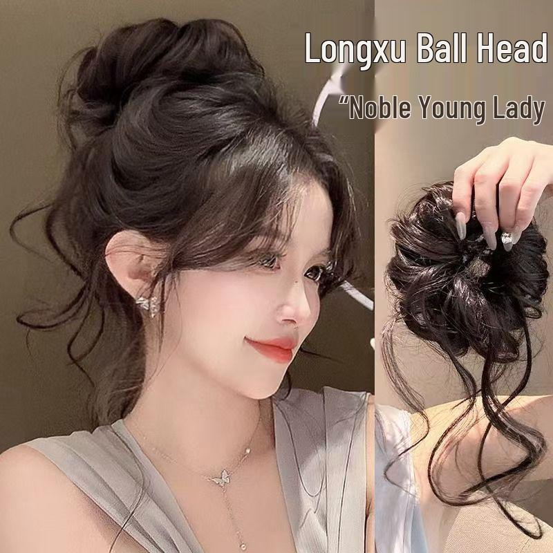 Lightweight Curly Hair Bun Maker for Women - Natural Fluffy Dragon Whisker Hairstyle Tool