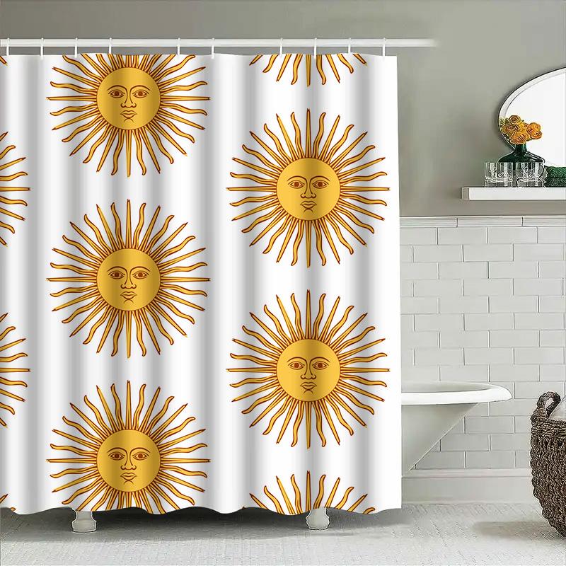 GAELuxury Blue Marble Shower Curtain Bath Decor Home Accessories