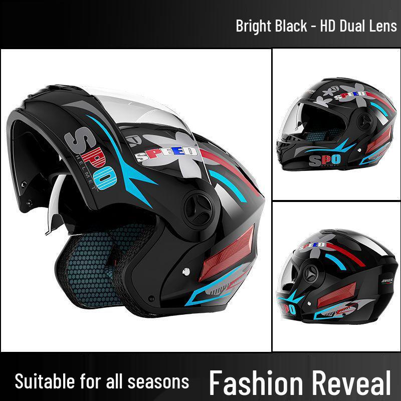 

Certified All-Season Flip-Up Electric Scooter Helmet for Men & Women