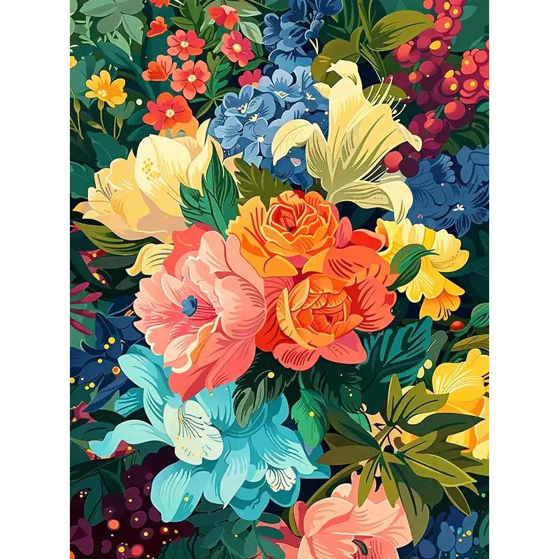 Momoart DIY Diamantbroderi Rosmålning Tusensköna Blomma Bild Strass Mosaik Solros Dekor för Hemmet