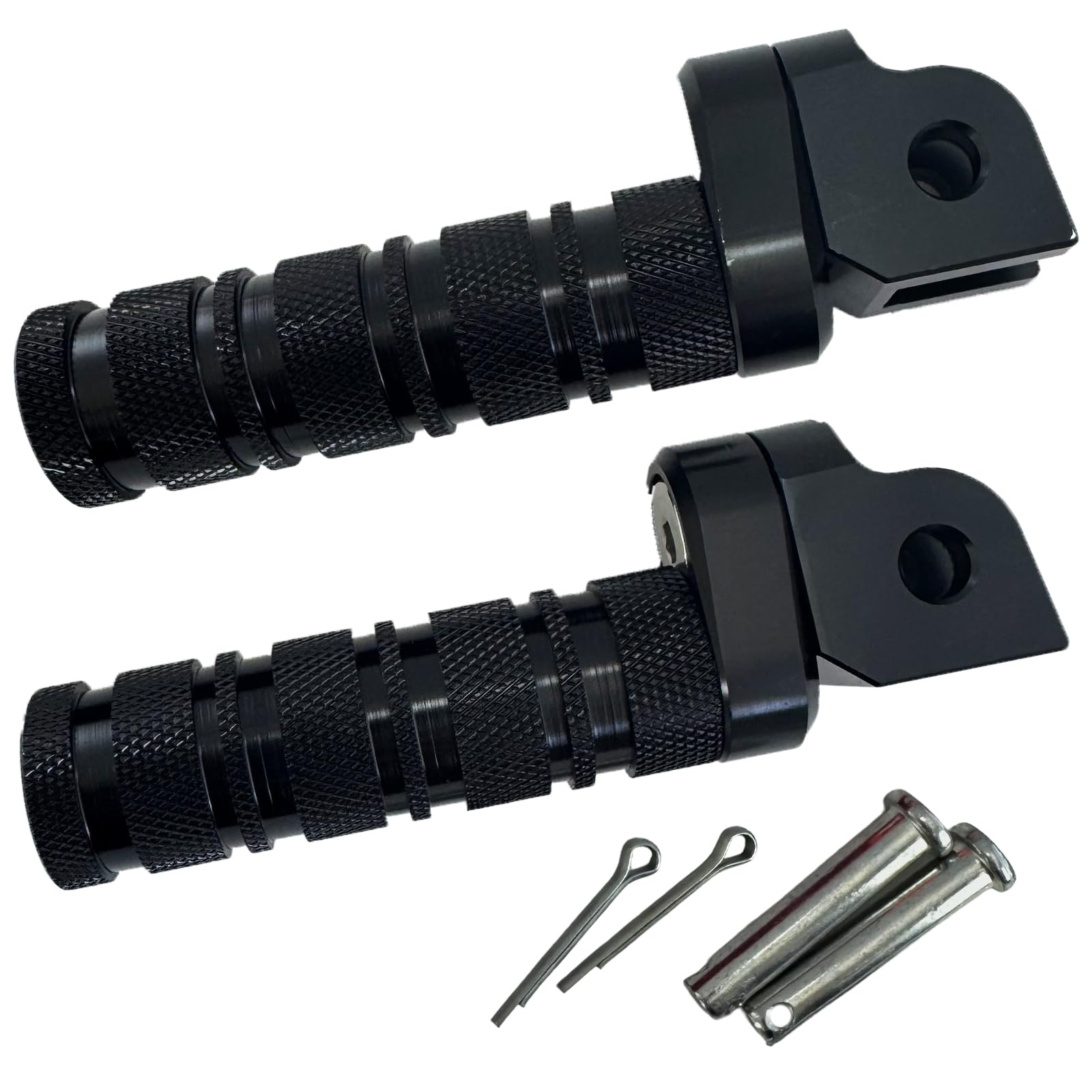 KURASALE Мотоциклетные подножки, Подножки для пассажира, Подножки, Подножки для шоссе, Кастомные детали, Универсальные, Черные