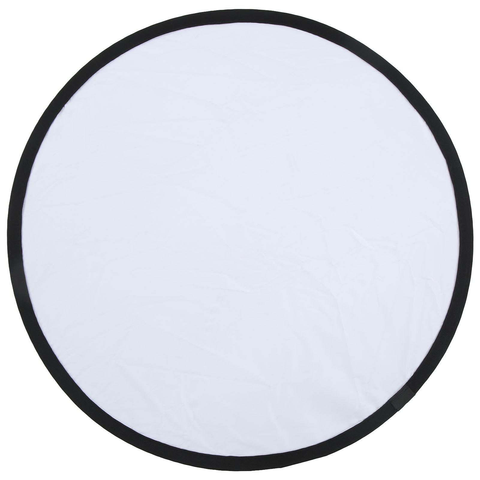 

Silver White 2 In1 Reflector Portable Round Photography Light Reflector for Live Lighting 60cm / 23.6in