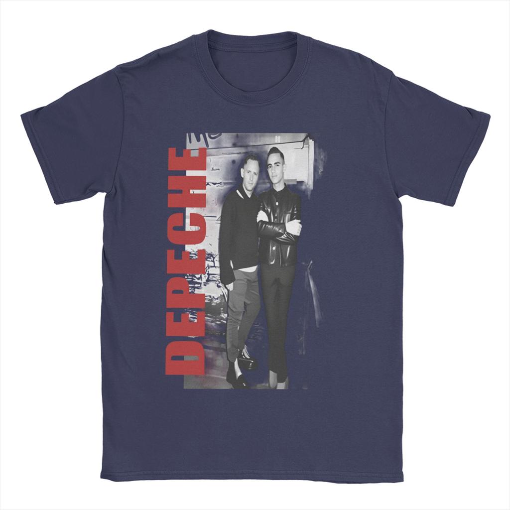 Electronic Rock Depeche Cool Mode Men T Shirt  Casual Tee Shirt Short Sleeve Crew Neck T-Shirt Cotton Plus Size Clothing