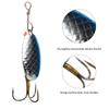 16pcs Sequins Fishing Lure Kit 3.5g 5.5g Artificial Bait with Treble Hook Fishing Accessory