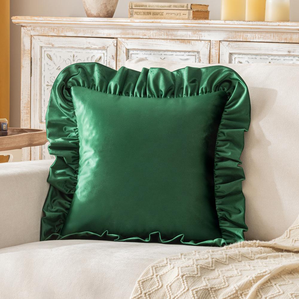 

Итальянский бархатный наволочка с оборками в стиле инс для гостиной, диванная подушка, наволочка, праздничное украшение, наволочка 30 * 50cm without core