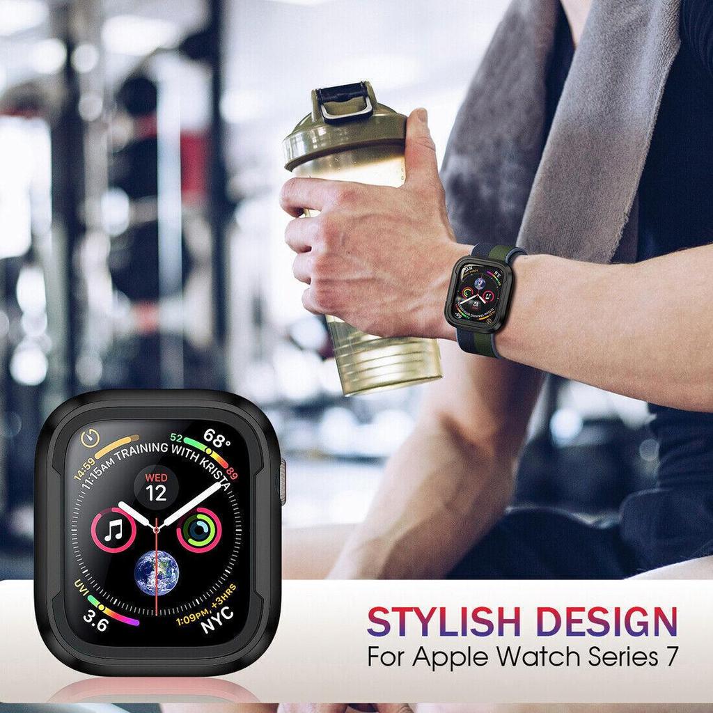 Protective Case for Apple Watch Ultra Cover 49mm 40mm 41mm 44mm 45mm 42mm 38mm Anti-fall Shell iWatch Series 9 8 7 6 5 4 SE 3 2