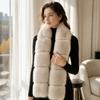 Imitation Mink Fur Long Faux Fur Scarf Thick Shawl Wrap Fleece Neck Gaiter Fluffy Scarf  Winter