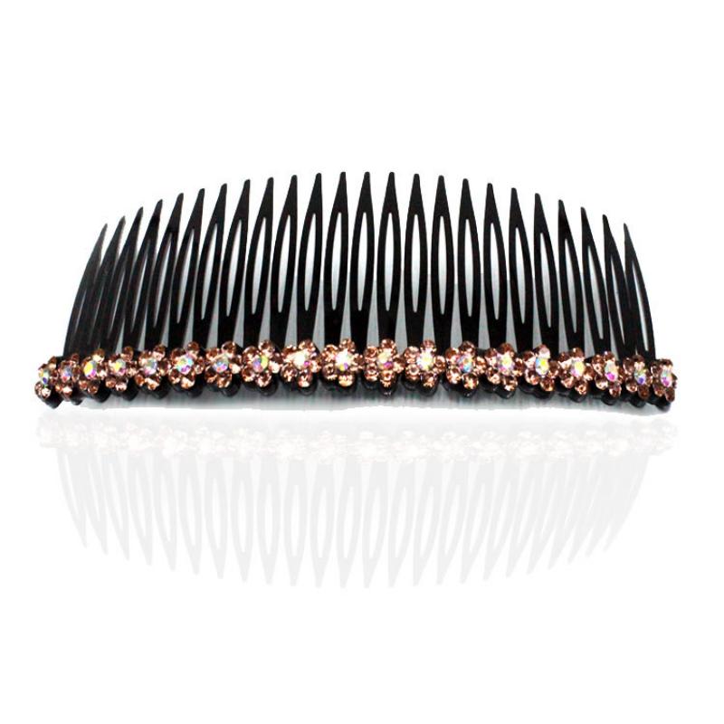 Plum Blossom Hair Comb Korean Style Fashion Hair Bun Head Insert Comb Plastic Simple Versatile Hairpin Female Accessories