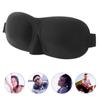 Augenabdeckung Lichtblockierend Atmungsaktiv Verstellbar Weich 3D Schlaf-Augenpolster für Männer Frauen Schwarz