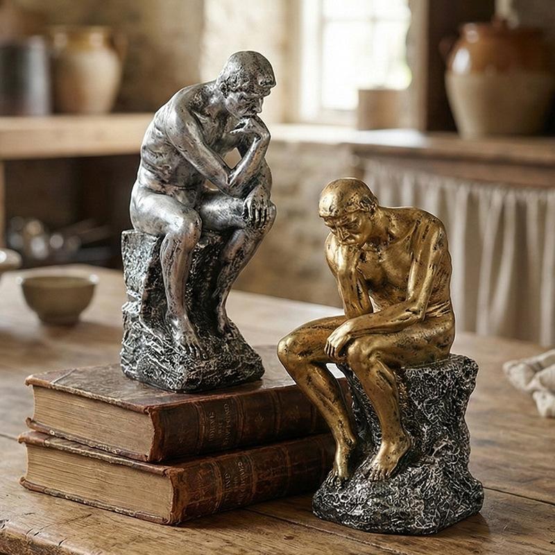 Nordic Sandstone Thinker Creative Ornaments Hot Selling Simple Home Furnishings Study Room Vintage Decorations Commercial Gifts
