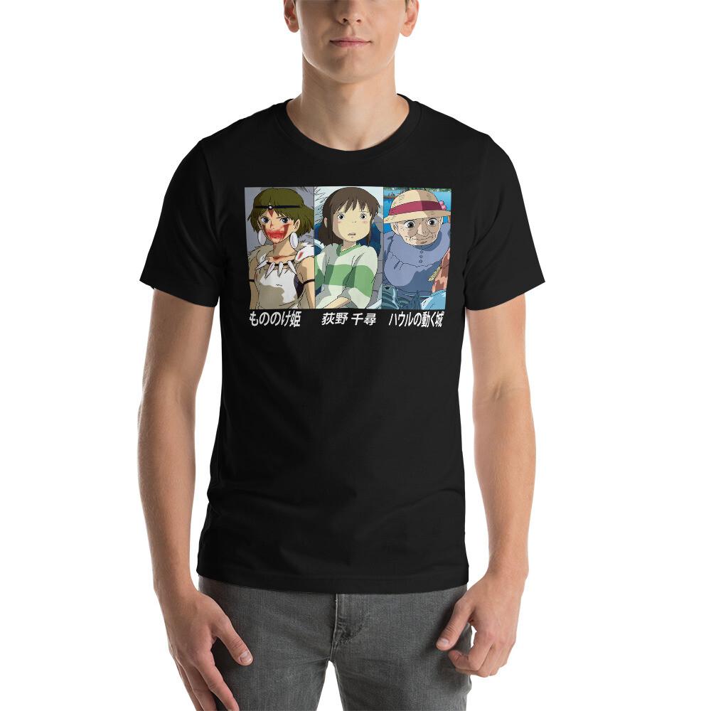 

studio ghibli anime manga Aesthetic new Unisex T-Shirt,graphi c tee L