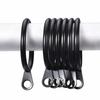 Metal Curtain Rings Hanging Hooks for Curtains Rods Pole Voile Heavy Duty Rings 6/12/24/48/60/84/96PCS Curtains Holder Hooks