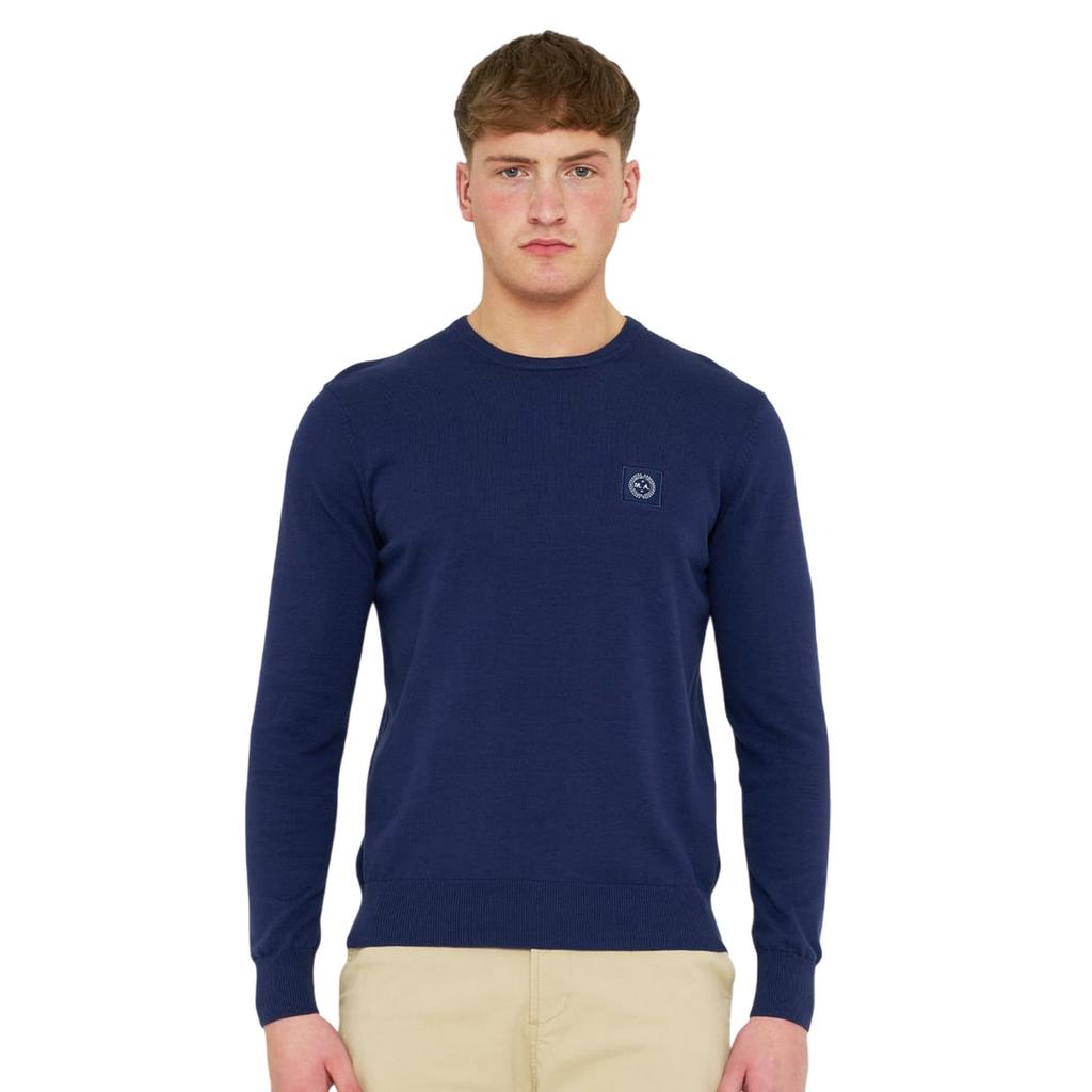 Marshall Artist Herren Siren Strickpullover mit Rundhalsausschnitt