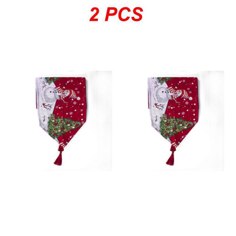 Weihnachts-Tischläufer Frohe Weihnachten Dekoration für Zuhause Tisch 2024 Weihnachts-Ornament Navidad Notal Noel Frohes Neues Jahr Geschenke 2025