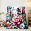 The Floral and Butterfly Theme Is Colorful Printing Adult Children Warm Blankets Home Travel Car Soft Comfortable Luxury Gifts