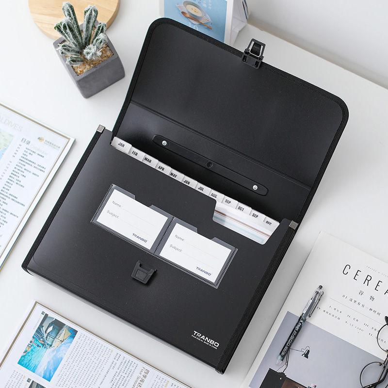 26-lagige Handheld-Akkordeon-Tasche für Highschool-Schüler - Großes Fassungsvermögen, mehrschichtige, klassifizierte Aktenmappe