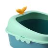 Cat Kitten Potty Toilet Open Top Pet Litter Tray PP Large Space Bedpan High Sided