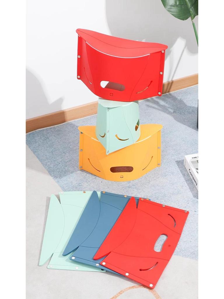 Portable Folding Plastic Stool for Travel & Outdoor Use