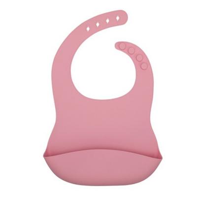 Casa Drawing Silicone Bib, Peach, 1 Piece, 1 Piece