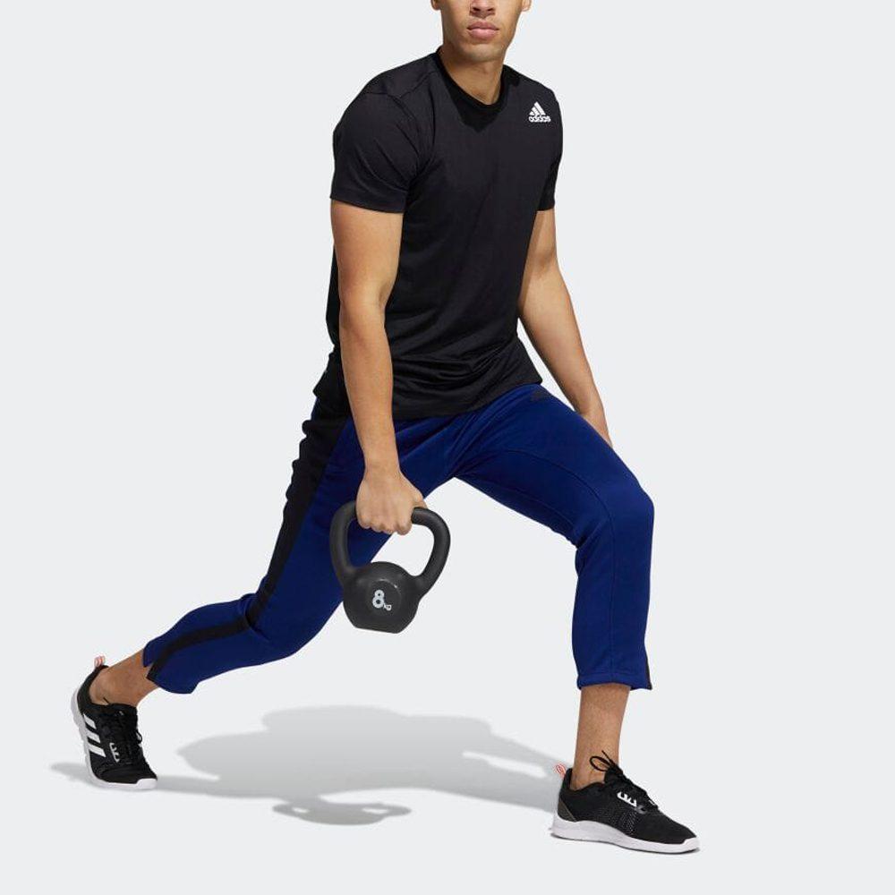 Adidas T Shirts Men's Black Crew Neck Moderate Straight Fit GU6388