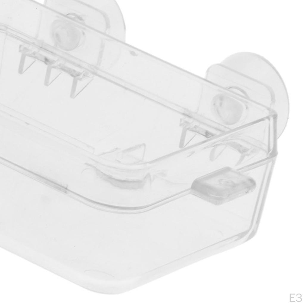 Transparent Reptile Feeding Dish food Bowl for & Amphibians