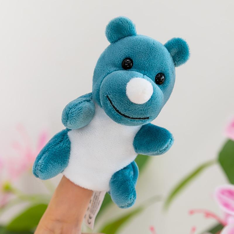 Forest Animal Finger Doll Panda Plush Toy Children Ocean Shark Doll