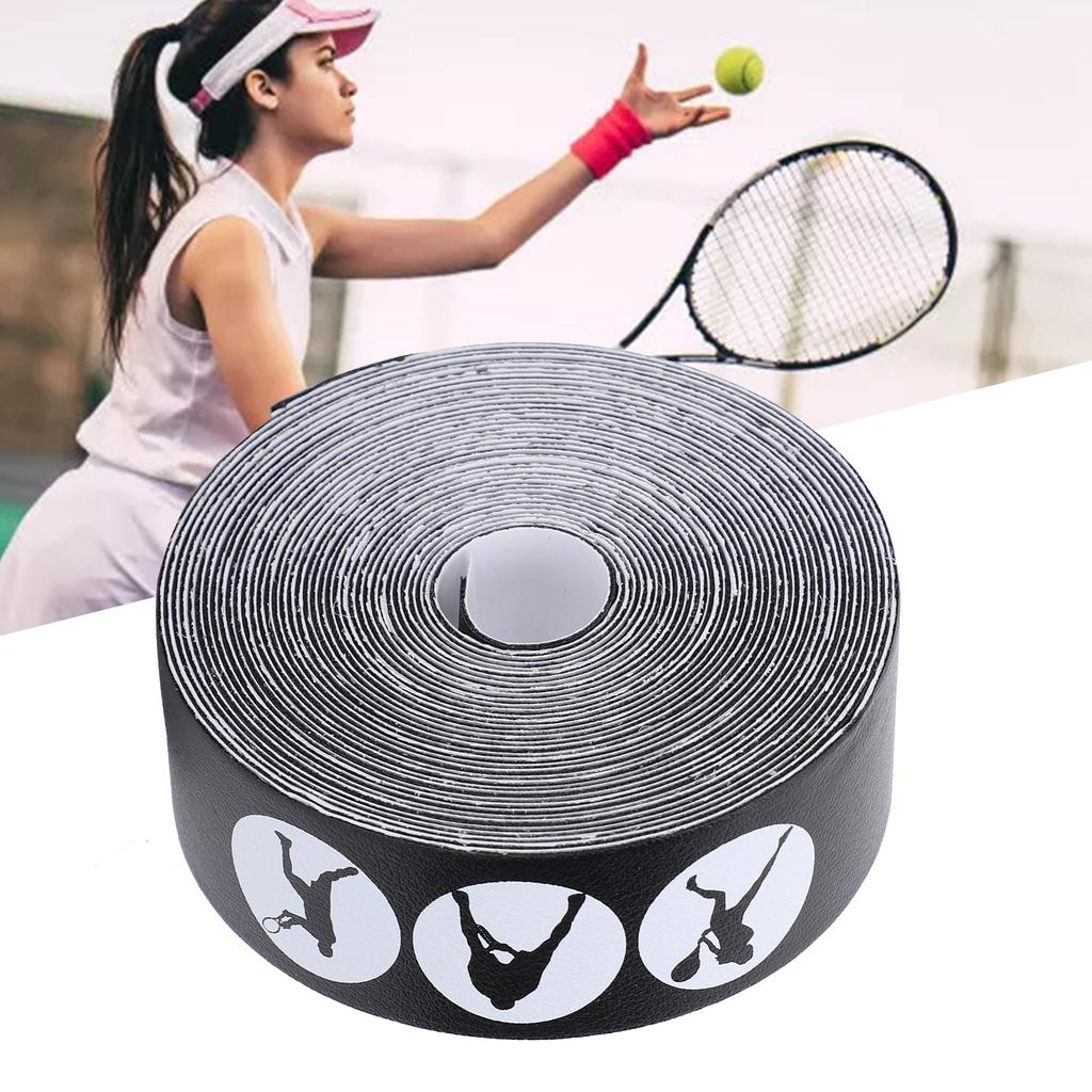 Tennis Racket Hd AntiScratch Tape Racket Hd Frame Guard PU  ive Sticker(Black )