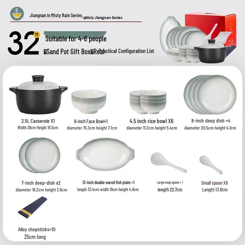 WA Underglaze Ceramic Dinnerware Set