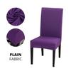 Solid Color Chair Cover Stretch Spandex Slipcover Protector For Kitchen Chair Seat Hotel Banquet Wedding Dining Room 1 /2 /4 /6 Pcs