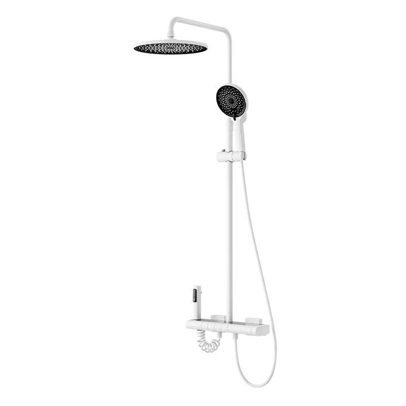 Brushed Gold/Rose Gold Bathroom Shower Set Wall Mount Rainfall Shower Head Handheld Sprayer Hot/Cold Mixers with Bidet Spray Tap