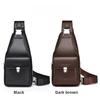 Large Capacity Men's Crossbody Bag  PU Leather Sling Pouch, Chest Bag,for Phone, Wallet & Keys, Outdoor & Daily Commute