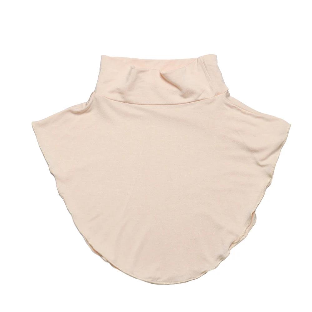 Fashion Women Turtleneck Knitted Detachable Fake Collar Autumn Winter Warm Windproof Scarf Ribbed Solid Color Wrap