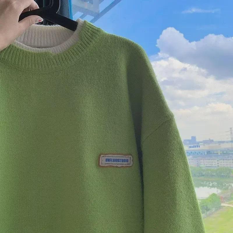 Men's Trendy Loose Knit Sweater - Korean and Japanese Winter Style