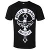 Black Label Society Cross Skull Gun Badge Graphic Short Sleeve Top Men Women Heavy‑Metal Band Strength Determination
