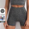 Summer High-Waisted Seamless Yoga Shorts for Running and Fitness