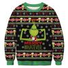 Autumn and winter new Christmas loose personality round neck digital printing sweater men's and women's sweaters