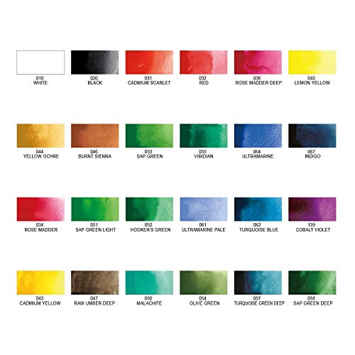 Kuretake Gansai Tanbi Paints, 24 Colors, MC20/24V