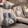 Car Headrest & Lumbar Support Pillow - Cute, Skin-Friendly Memory Foam for Neck & Back Comfort