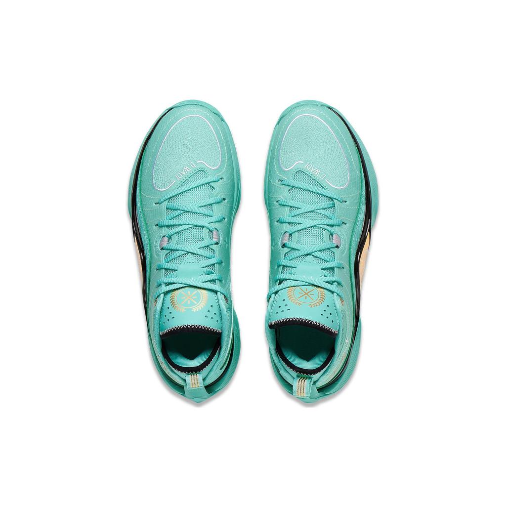 Li Ning Wade Shadow 5 Comfortable Cushioning Lightweight Rebound Mid top Basketball Shoes Men's Parrot Green ABPT053-4