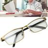 Unisex Blue Light Blocking Reading Glasses Metal Portable Elderly Presbyopic Glasses Bronze