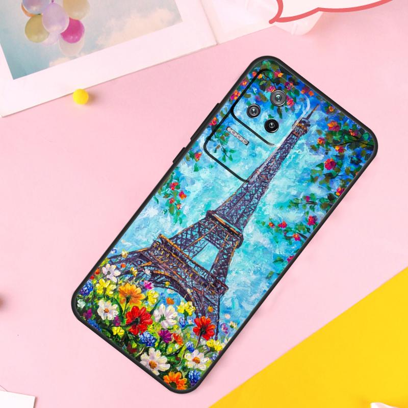 Paris Eiffel Tower Case For POCO X6 M6 Pro X3 X5 F3 F5 M5s Xiaomi 14 13 Ultra 12 Lite 11T 12T 13T Pro Cover